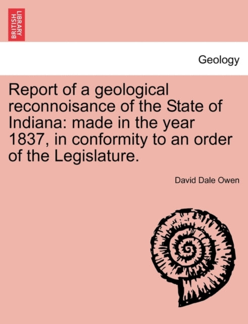 Book cover of: Report of a Geological Reconnoisance of the State of Indiana