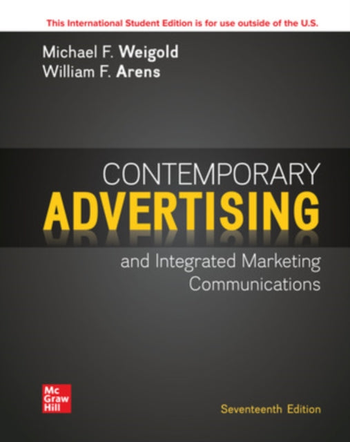 Book cover of: Contemporary Advertising ISE. By: ARENS