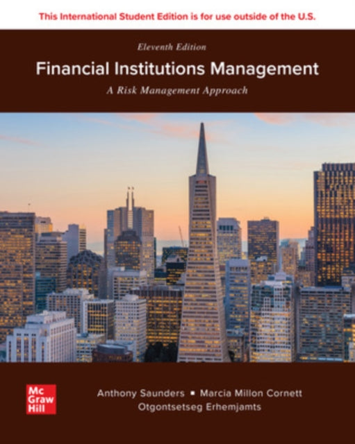 Book cover of: Financial Institutions Management ISE. By: SAUNDERS