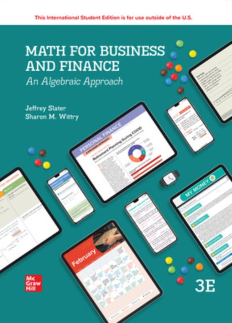 Book cover of: Math For Business And Finance: An Algebraic Approach ISE. By: SLATER