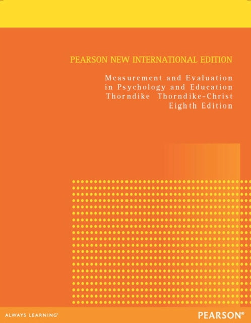 Book cover of: Measurement and Evaluation in Psychology and Education. By: Robert M. Thorndike