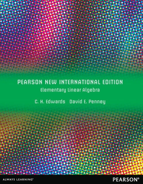 Book cover of: Elementary Linear Algebra. By: C. H. Edwards