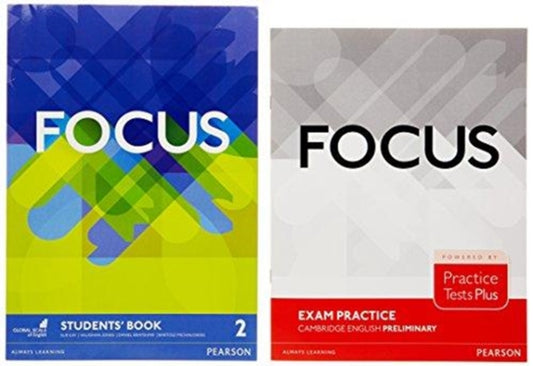 Book cover of: Focus BrE 2 Students' Book & Practice Tests Plus Preliminary Booklet Pack. By: Vaughan Jones