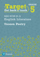Book cover of: Target Grade 5 Unseen Poetry AQA GCSE (9-1) Eng Lit Workbook. By: Grant, David