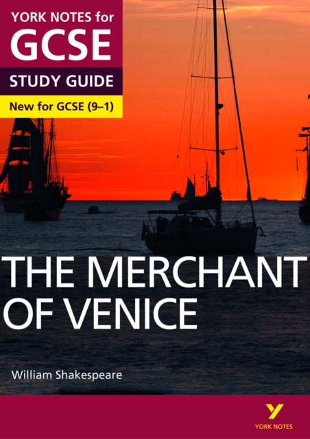 Book cover of: Merchant of Venice York Notes GCSE English Literature Study Guide - for 2026, 2027 exams. By: Emma Page