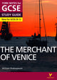 Book cover of: Merchant of Venice York Notes GCSE English Literature Study Guide - for 2026, 2027 exams. By: Emma Page