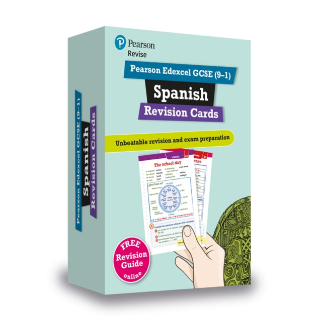 Book cover of: Pearson REVISE Edexcel GCSE Spanish: Revision Cards incl. online revision and audio  - for 2025 exams