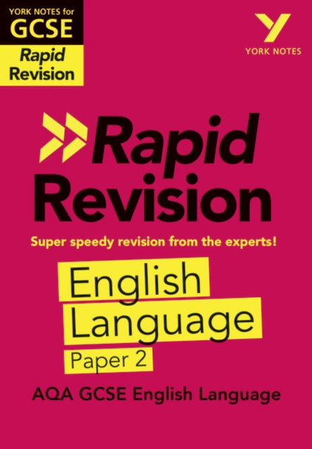 York Notes RAPID AQA GCSE (Revision Guide) AQA English Language Paper 2 - for 2026, 2027 exams