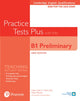 Book cover of: Cambridge English Qualifications: B1 Preliminary Practice Tests Plus with key. By: Helen Chilton