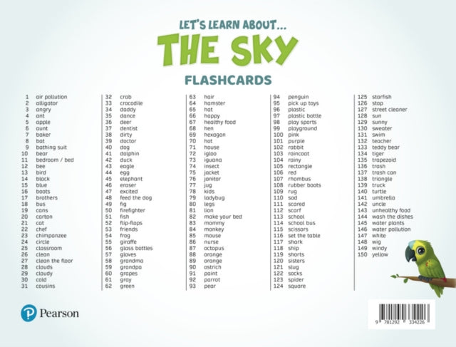 Book cover of: Let's Learn About the Earth (AE) - 1st Edition (2020) - Flashcards - Level 3 (the Sky)