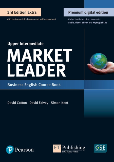 Book cover of: Market Leader 3e Extra Upper Intermediate Student's Book & eBook with Online Practice, Digital Resources & DVD Pack. By: David Cotton