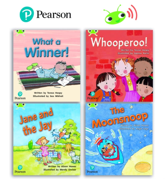 Book cover of: Learn to Read at Home with Bug Club Phonics: Phase 5 - Year 1, Terms 1 and 2 (4 fiction books) Pack A