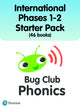 Book cover of: International Bug Club Phonics Phases 1-2 Starter Pack (46 books). By: Sarah Loader