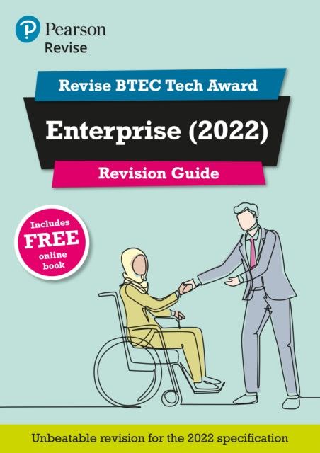Book cover of: Pearson REVISE BTEC 2022 Tech Award Enterprise Revision Guide inc online edition - for 2026, 2027 exams. By: Charlotte Bunn