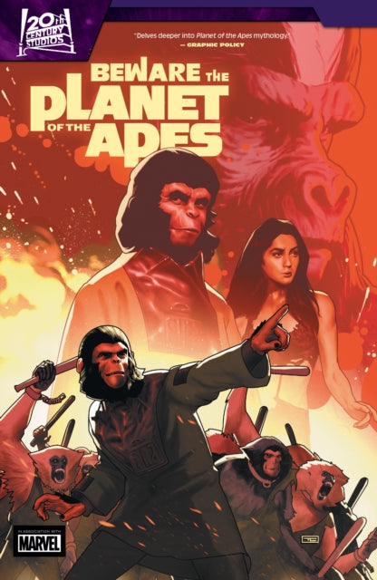 Book cover of: Beware The Planet of The Apes. By: Marc Guggenheim