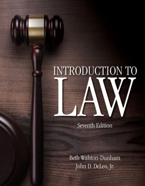 Book cover of: Introduction to Law. By: Beth Walston-Dunham