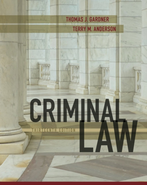 Book cover of: Criminal Law. By: Thomas J. Gardner