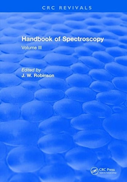 Book cover of: Handbook of Spectroscopy. By: J. W. Robinson