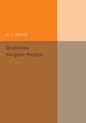 Book cover of: Qualitative Inorganic Analysis. By: Berry, A. J.