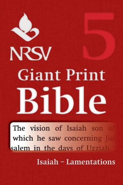 Book cover of: NRSV Giant Print Bible: Volume 5, Isaiah – Lamentations