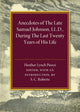 Book cover of: Anecdotes of the Late Samuel Johnson. By: S. C. Roberts