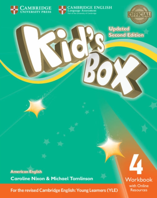 Book cover of: Kid's Box Level 4 Workbook with Online Resources American English. By: Caroline Nixon