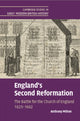 Book cover of: England's Second Reformation. By: Anthony Milton