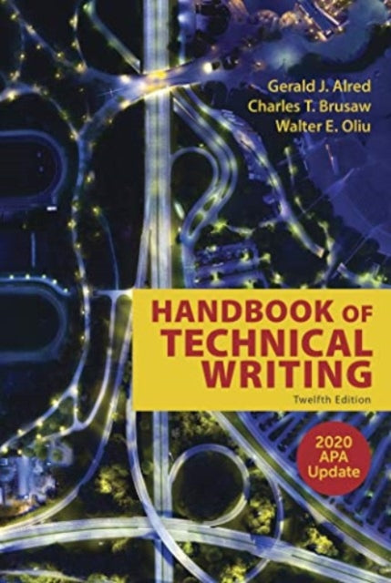 Book cover of: Handbook of Technical Writing with 2020 APA Update. By: Gerald J. Alred