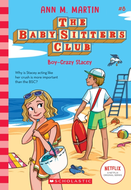 Book cover of: Babysitters Club #8: Boy-Crazed Stacey (b&w). By: Ann M. Martin