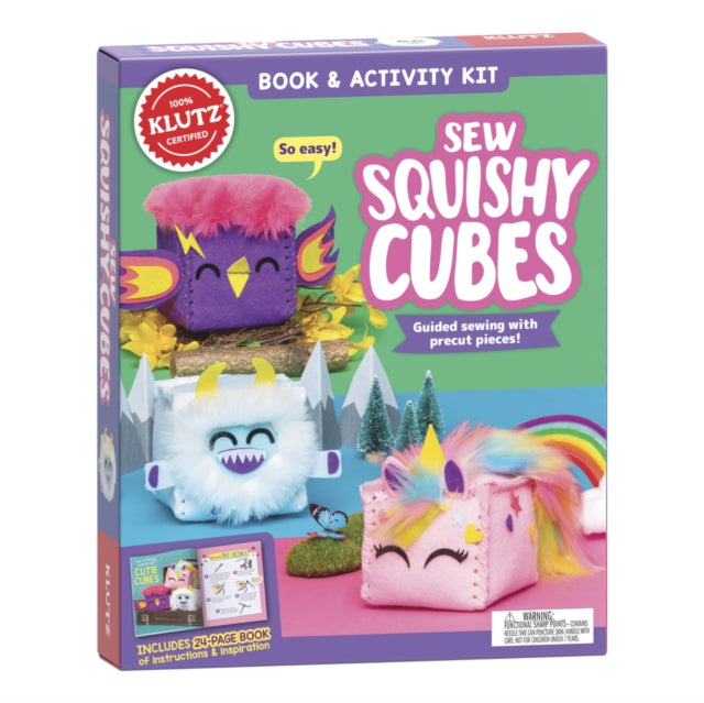 Book cover of: Easy-to-Sew Cutie Cubes. By: Editors of Klutz