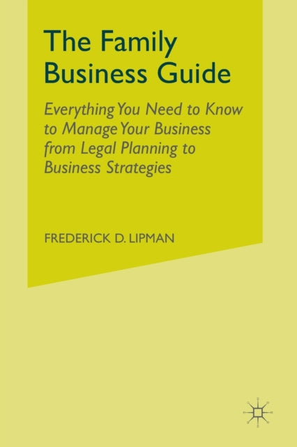 Book cover of: Family Business Guide. By: F. Lipman