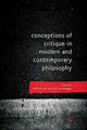 Book cover of: Conceptions of Critique in Modern and Contemporary Philosophy. By: Karin de Boer