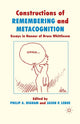 Book cover of: Constructions of Remembering and Metacognition. By: P. Higham
