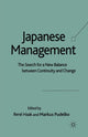 Book cover of: Japanese Management. By: R. Haak