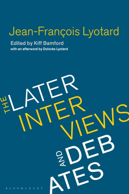 Book cover of: Jean-Francois Lyotard