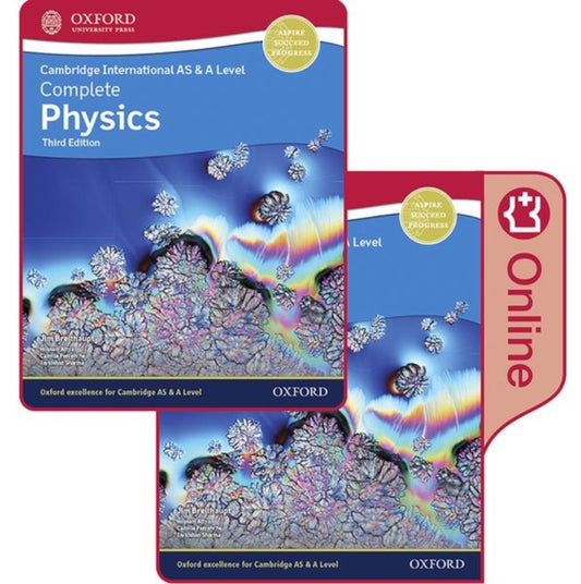 Book cover of: Cambridge International AS & A Level Complete Physics Enhanced Online & Print Student Book Pack. By: Jim Breithaupt