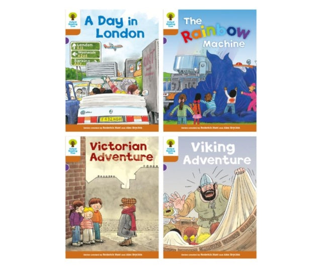 Book cover of: Oxford Reading Tree: Biff, Chip and Kipper Stories: Oxford Level 8: Mixed Pack of 4. By: Roderick Hunt