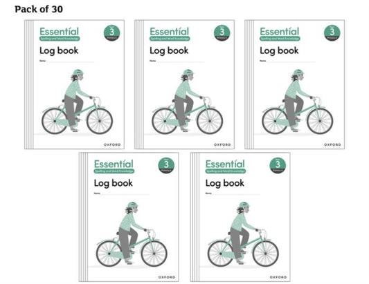 Book cover of: Essential Spelling and Word Knowledge: Year 3 Log Book Pack of 30. By: Claire Hewitt