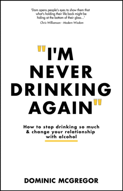 Book cover of: I'm Never Drinking Again. By: Dominic McGregor