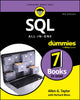 Book cover of: SQL All-in-One For Dummies