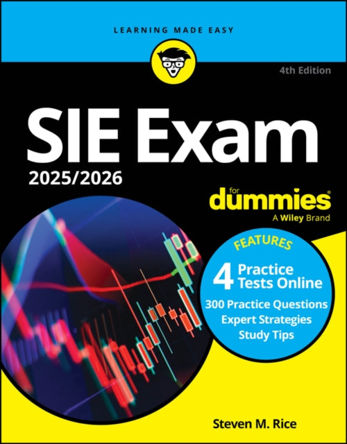 Book cover of: SIE Exam 2025/2026 For Dummies. By: Steven M. Rice
