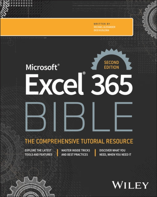 Book cover of: Microsoft Excel 365 Bible. By: Michael Alexander