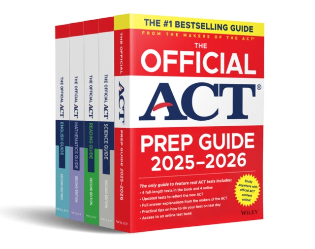 Book cover of: Official ACT Prep & Subject Guides 2025-2026 Complete Set. By: ACT