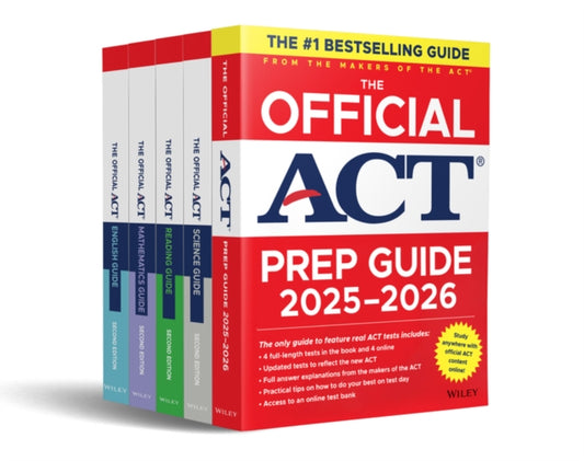 Book cover of: Official ACT Prep & Subject Guides 2025-2026 Complete Set. By: ACT