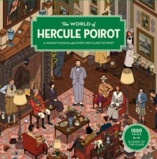 World of Hercule Poirot, A 1000-piece jigsaw puzzle with over 100 clues to spot: The perfect family gift for fans of Agatha Christie 9781399608671 