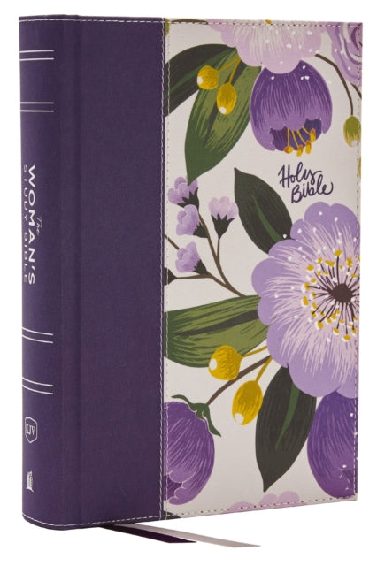 Book cover of: KJV, The Woman's Study Bible, Purple Floral Cloth over Board, Red Letter, Full-Color Edition, Comfort Print. By: Dorothy Kelley Patterson