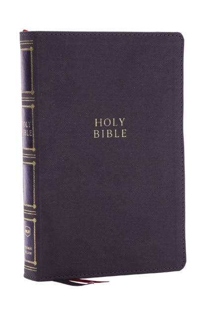 Book cover of: NKJV, Compact Center-Column Reference Bible, Gray Leathersoft, Red Letter, Comfort Print. By: Thomas Nelson
