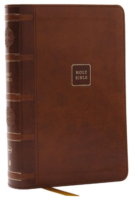 Book cover of: NKJV Compact Paragraph-Style Bible w/ 43,000 Cross References, Brown Leathersoft, Red Letter, Comfort Print: Holy Bible, New King James Version. By: Zondervan Publishing Company