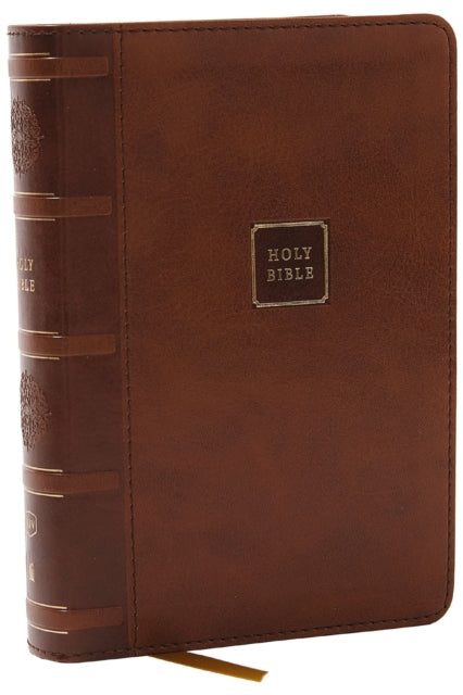 Book cover of: KJV Holy Bible: Compact with 43,000 Cross References, Brown Leathersoft, Red Letter, Comfort Print: King James Version. By: Zondervan Publishing Company