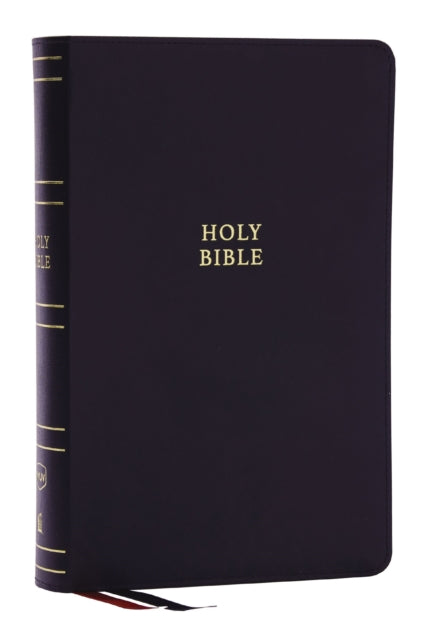 Book cover of: NKJV, Single-Column Reference Bible, Verse-by-verse, Black Bonded Leather, Red Letter, Comfort Print (Thumb Indexed). By: Zondervan